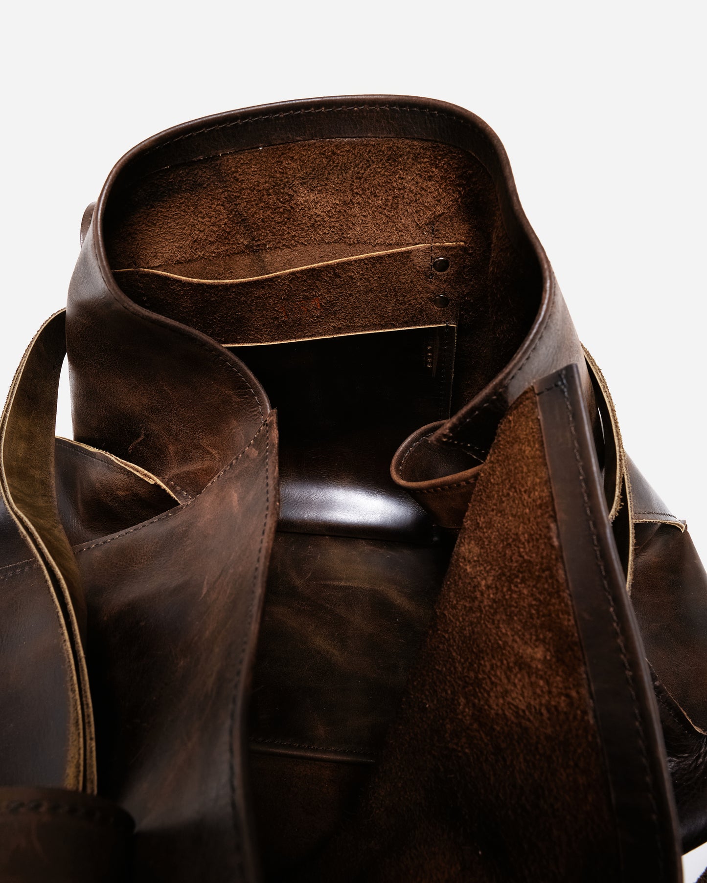 Suede Strap Tote Bag