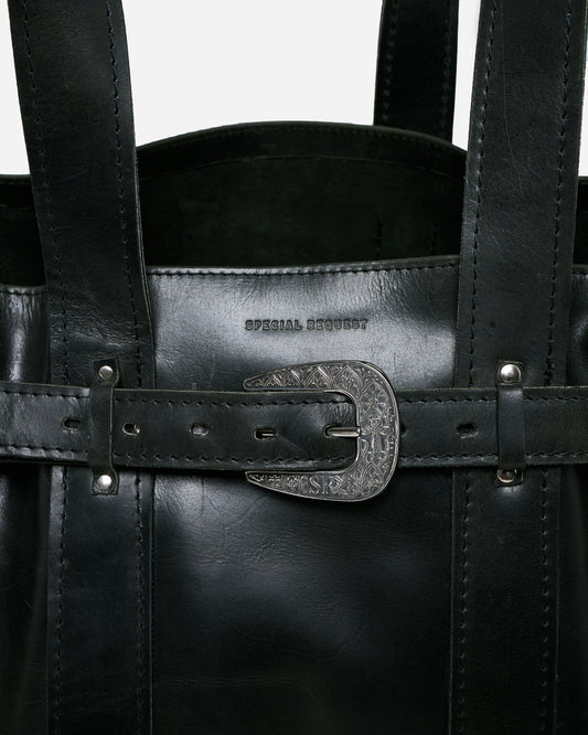 Carved Buckle Tote Bag