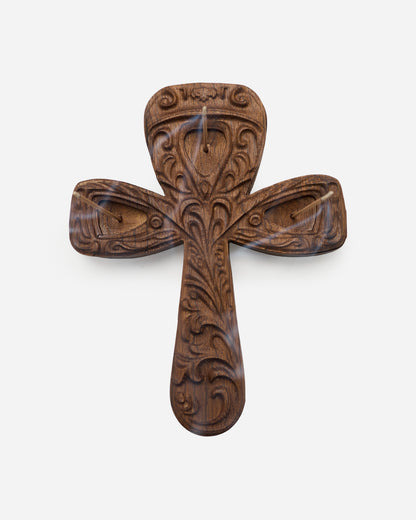 Key Oak Incense Holder