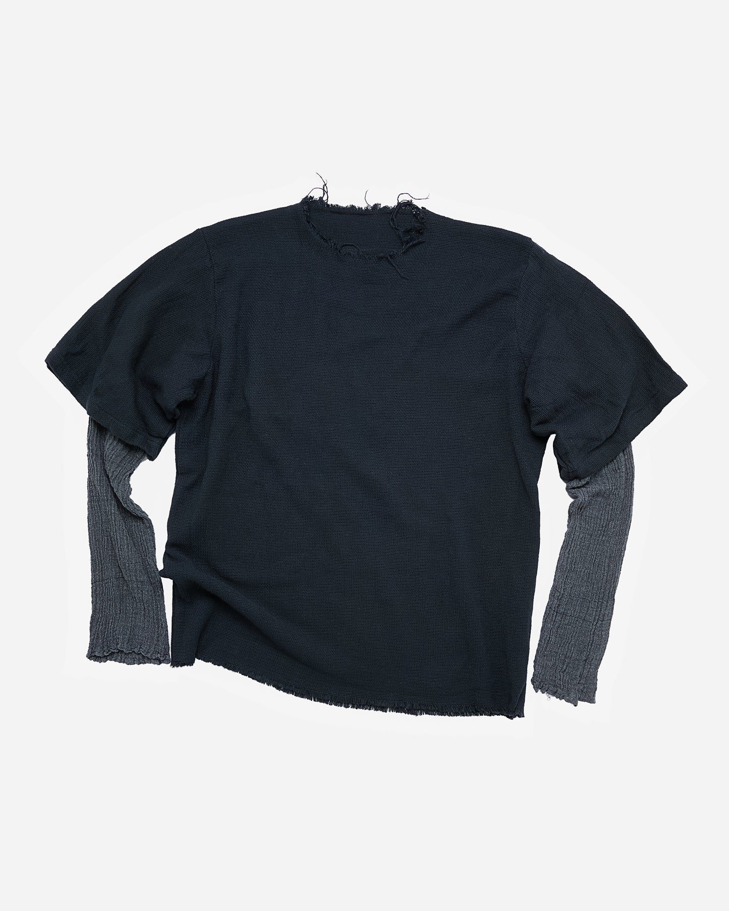 Egyptian Linen Double Sleeve - Faded Black