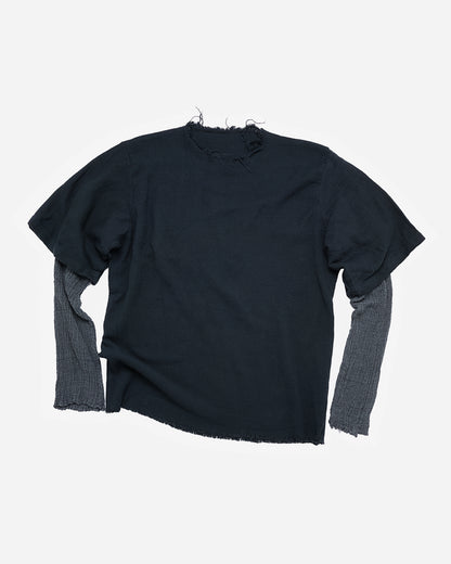 Egyptian Linen Double Sleeve - Faded Black