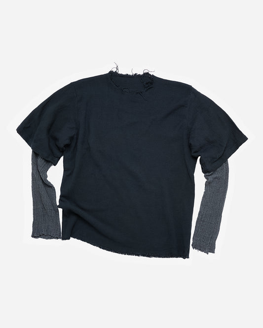Egyptian Linen Double Sleeve - Faded Black