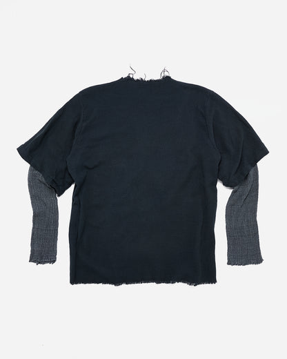 Egyptian Linen Double Sleeve - Faded Black