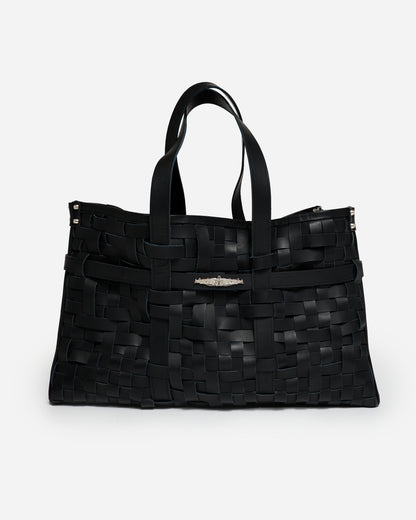 Handwoven Leather Tote Bag