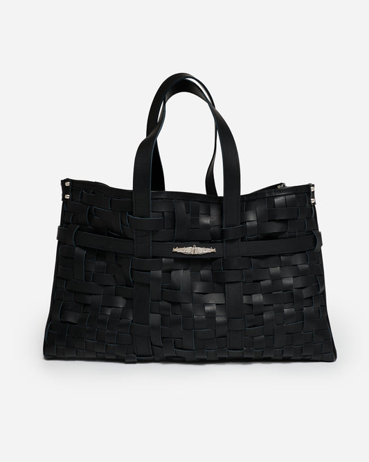 Handwoven Leather Tote Bag