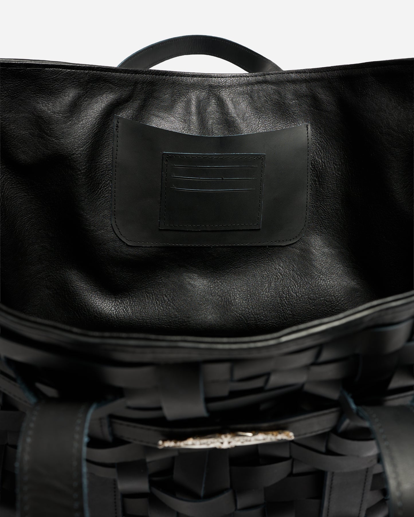 Handwoven Leather Tote Bag