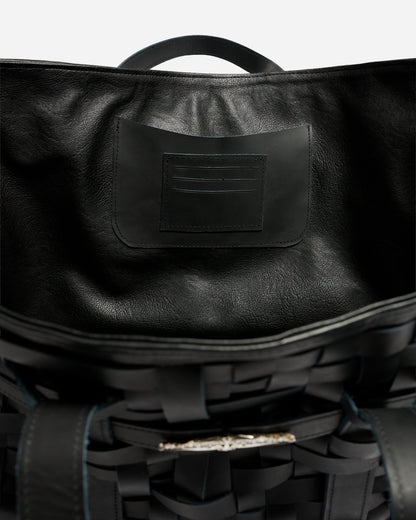 Handwoven Leather Tote Bag
