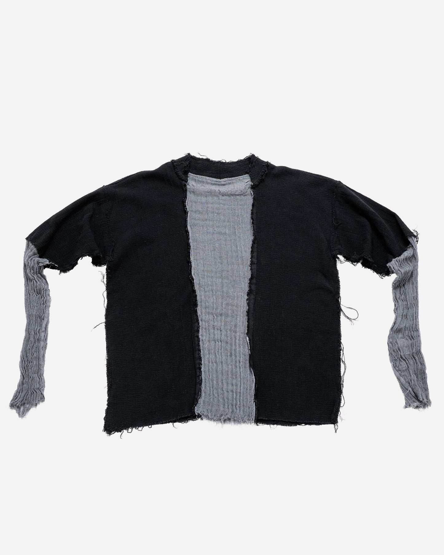 Split Linen Double Sleeve - Grey