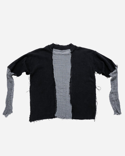 Split Linen Double Sleeve - Grey