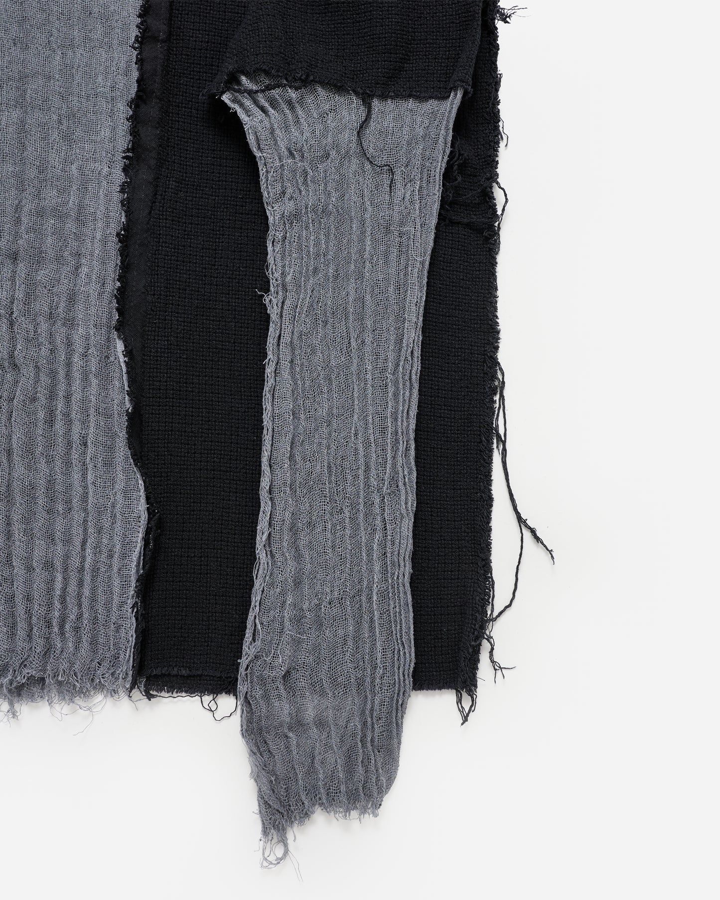 Split Linen Double Sleeve - Grey