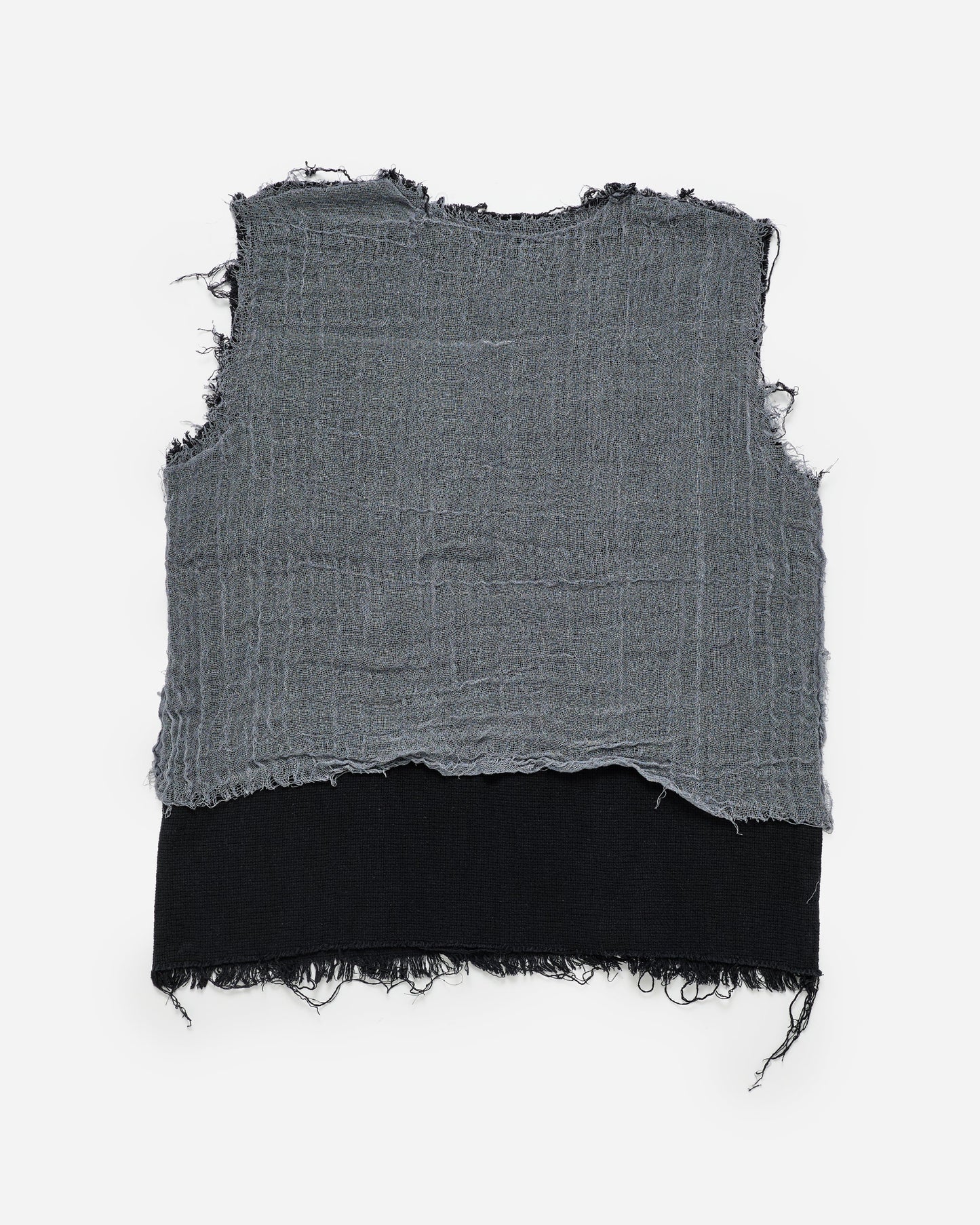 Double Linen Top - Grey