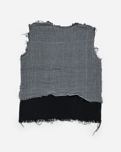 Double Linen Top - Grey