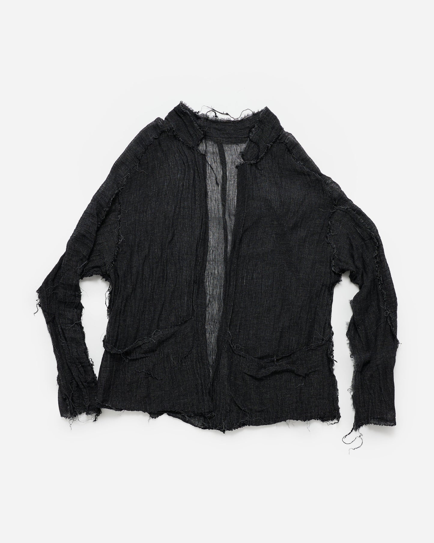 Raw Linen Layer - Black