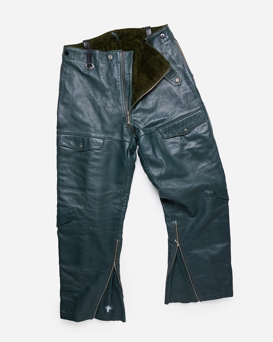Zipper Leather Pants
