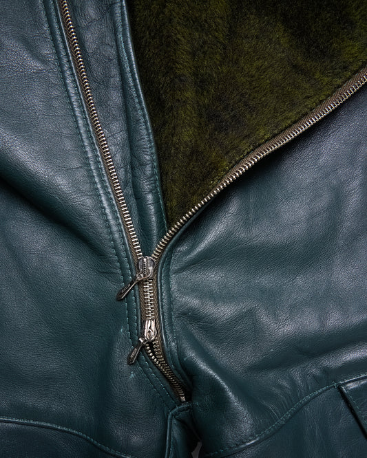 Zipper Leather Pants