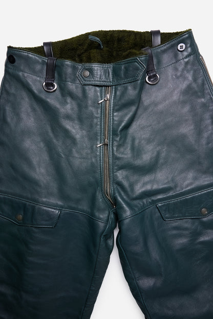 Zipper Leather Pants