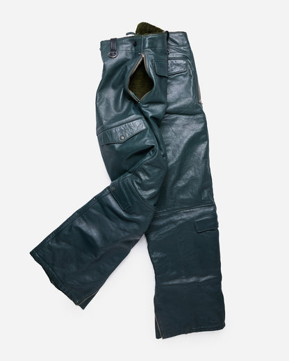 Zipper Leather Pants