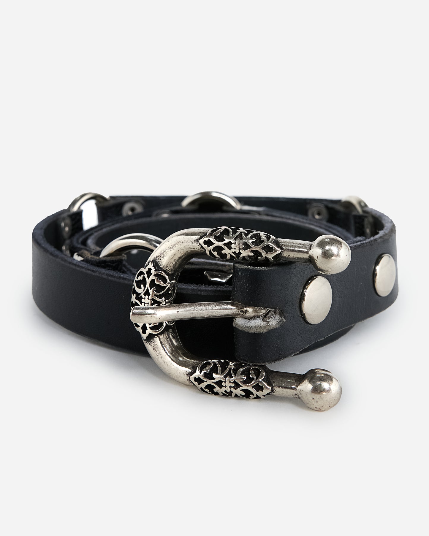 Ornate Horseshoe Buckle Belt