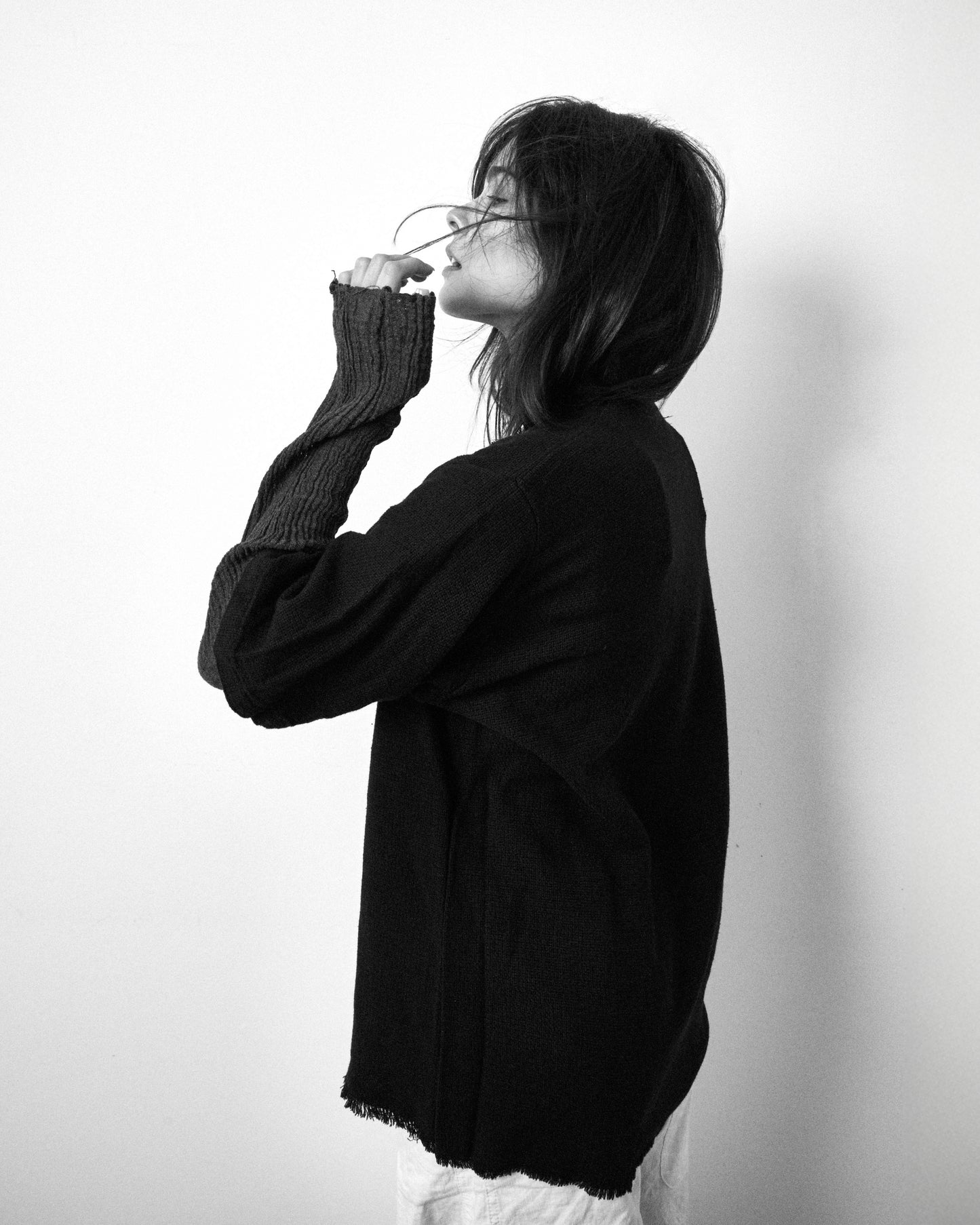 Egyptian Linen Double Sleeve - Faded Black