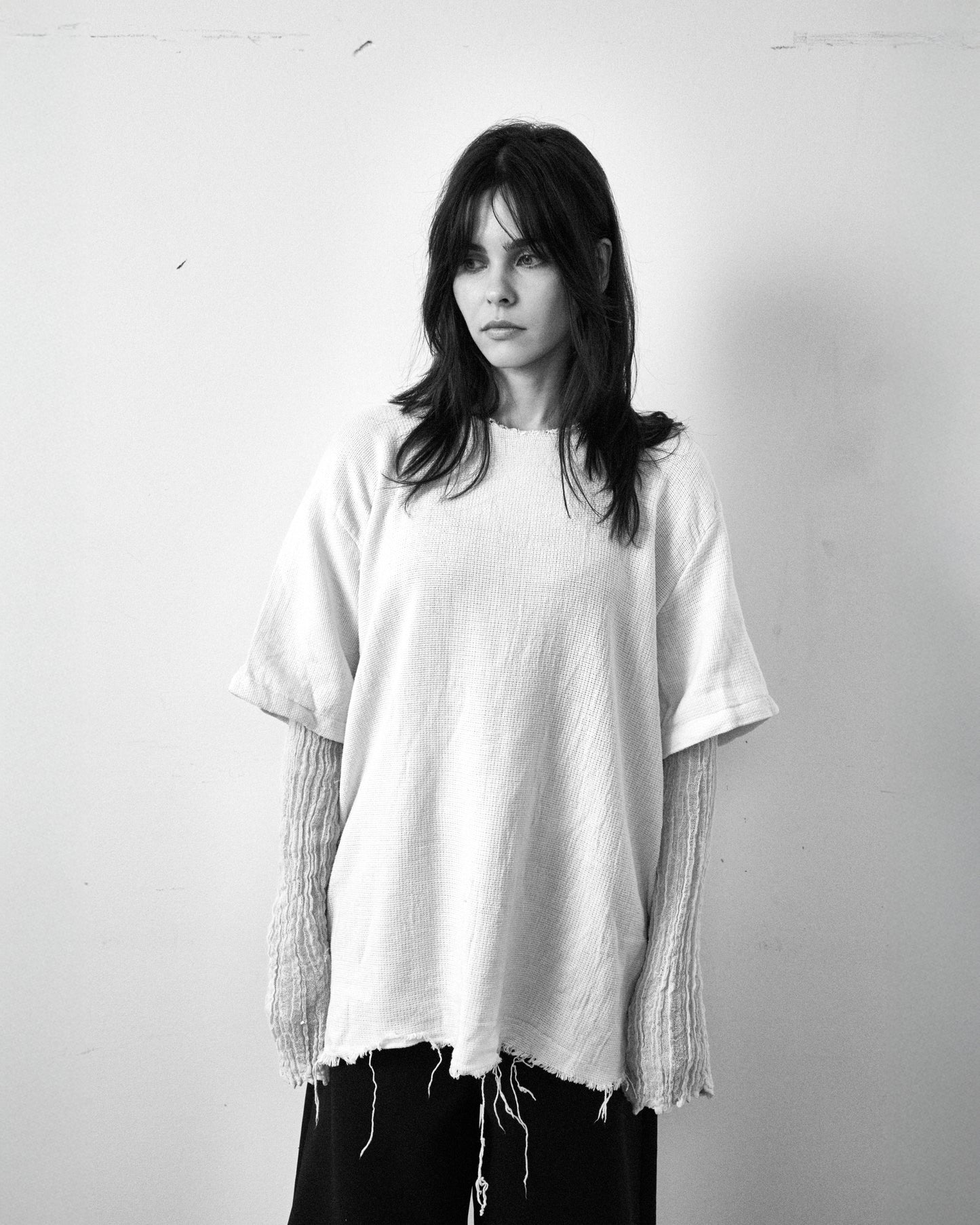 Egyptian Linen Double Sleeve - off-white