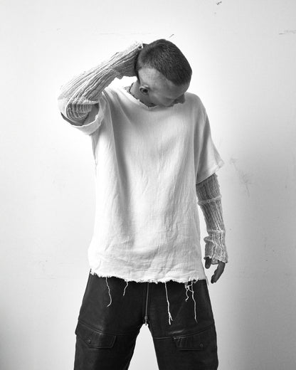 Egyptian Linen Double Sleeve - off-white
