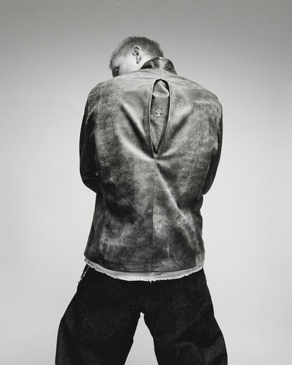 Vestige Leather Jacket – Oxidized Charcoal