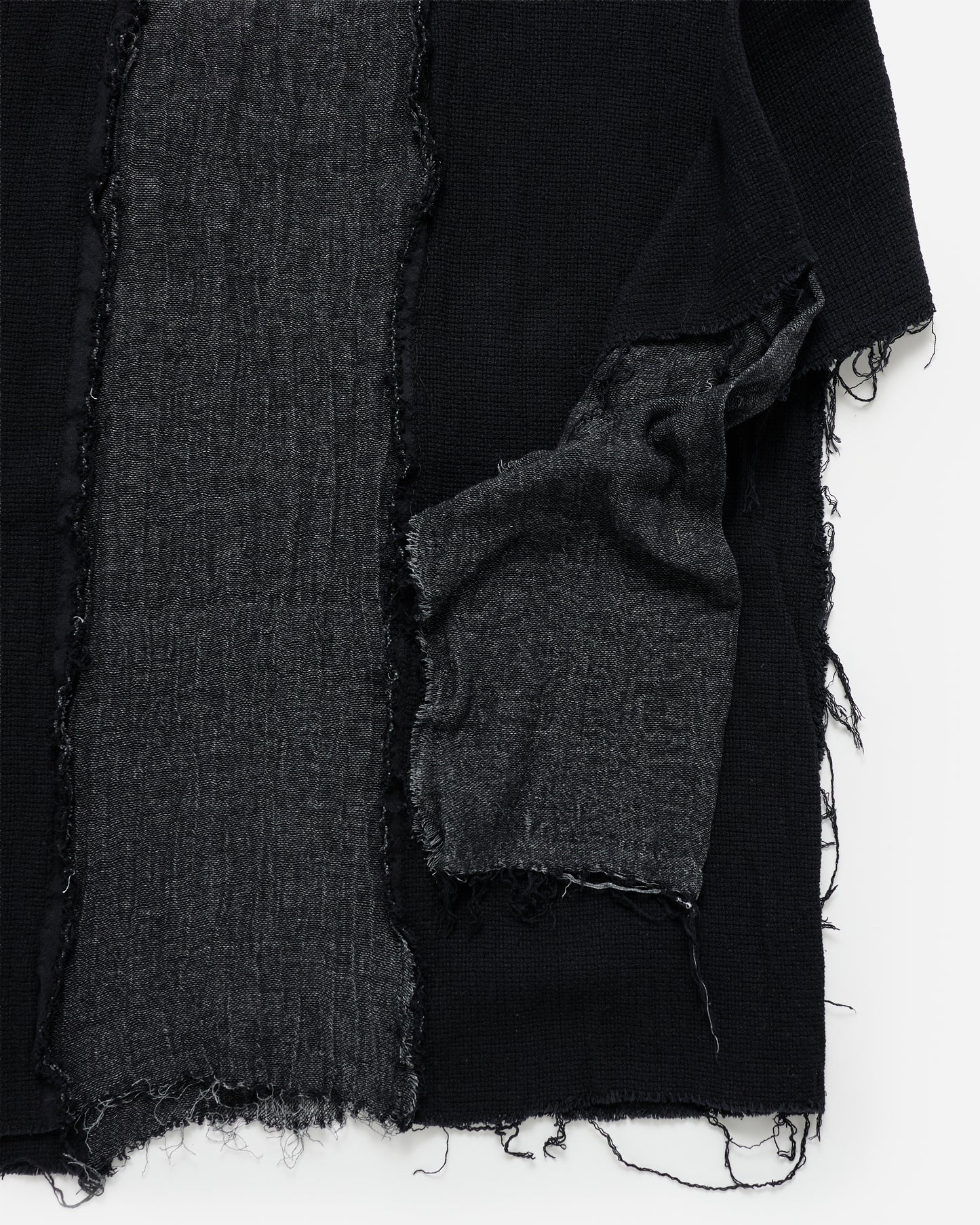 Split Linen Double Sleeve - Black