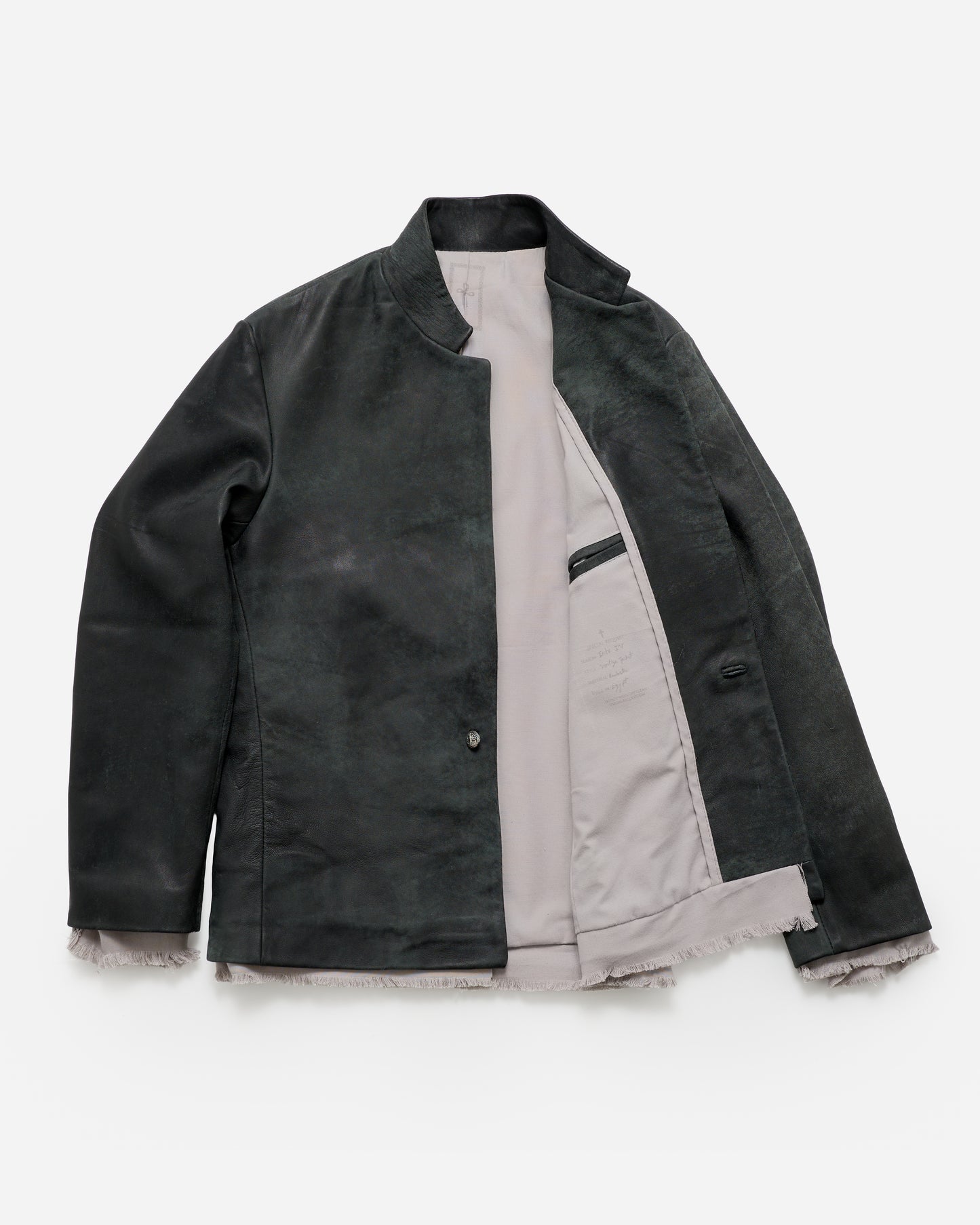 Vestige Leather Jacket – Oxidized Charcoal