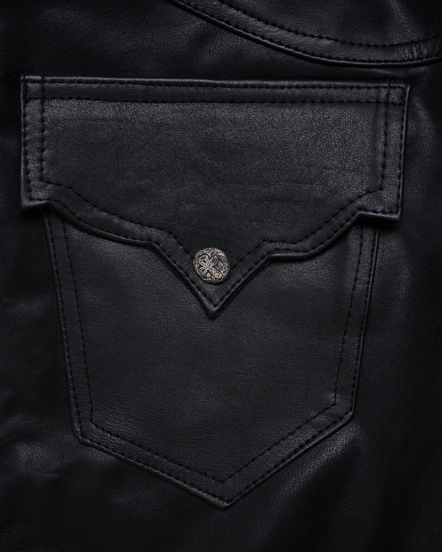 Raw Cut Leather Pants