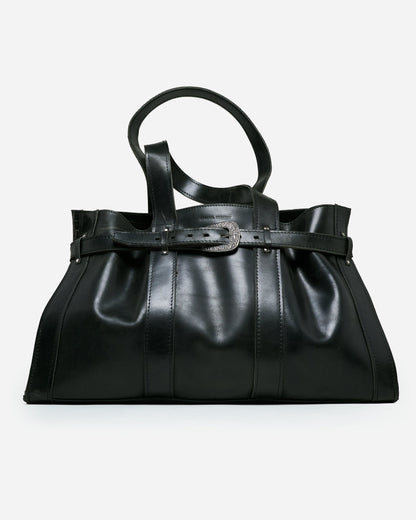 Carved Buckle Tote Bag