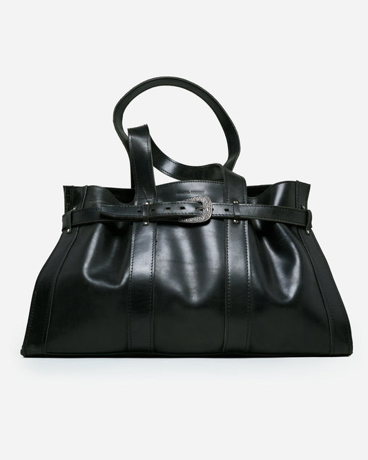 Carved Buckle Tote Bag