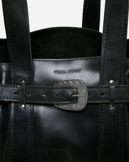 Carved Buckle Tote Bag